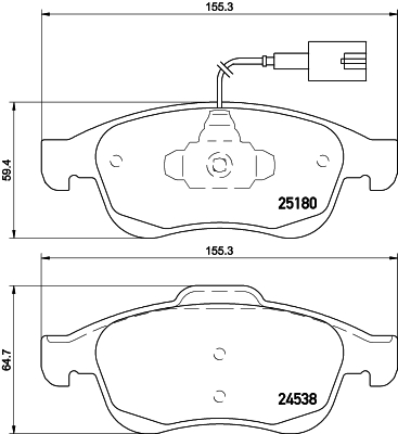 DON Bremseklodser pcp1571 for ALFA ROMEO