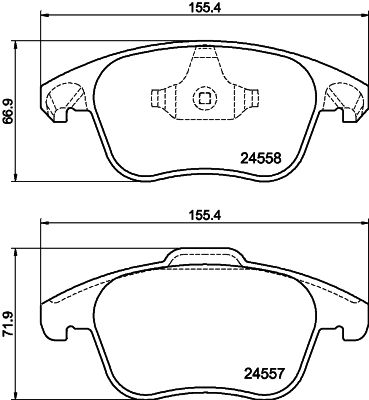 DON Bremseklodser pcp1495 for CITROËN PEUGEOT DS OPEL