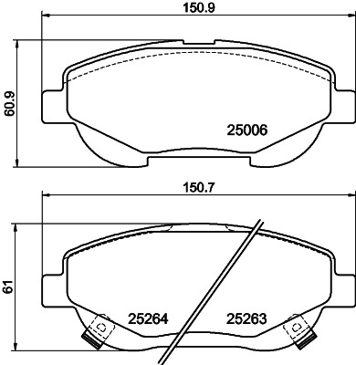 DON Bremseklodser pcp1516 for TOYOTA