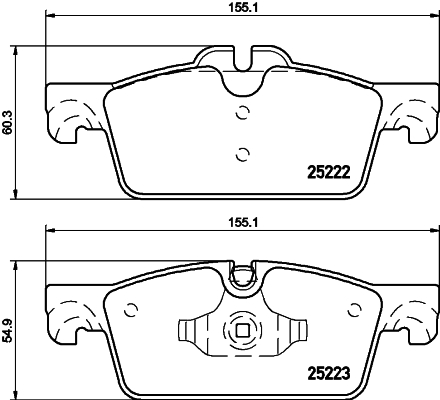 DON Bremseklodser pcp1422 for PEUGEOT