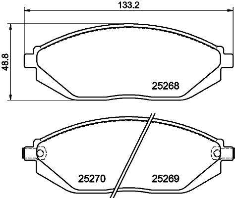 DON Bremseklodser pcp1143 for CHEVROLET TOYOTA