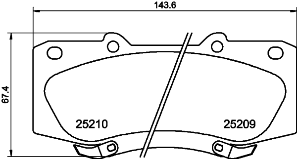 DON Bremseklodser pcp1303 for TOYOTA