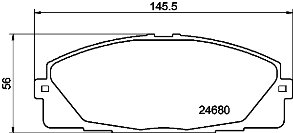 DON Bremseklodser pcp1446 for TOYOTA