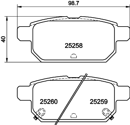 DON Bremseklodser pcp1519 for SUZUKI NISSAN
