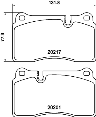 HELLA Bremseklodser 8db355015891 for ASTON MARTIN
