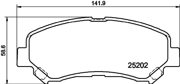 DON Bremseklodser pcp1572 for NISSAN SUZUKI VENUCIA