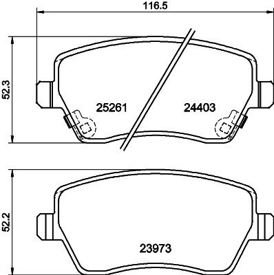 DON Bremseklodser pcp1333 for NISSAN RENAULT DATSUN