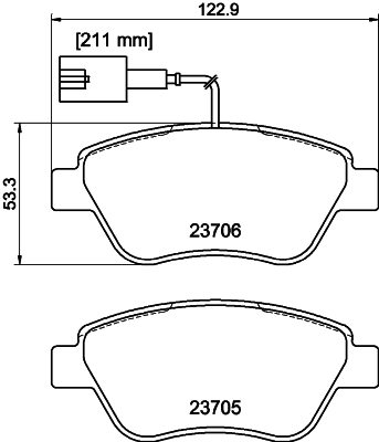 DON Bremseklodser pcp1064 for FIAT CITROËN PEUGEOT
