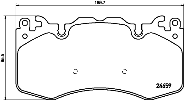 HELLA Bremseklodser 8db355016151 for LAND ROVER