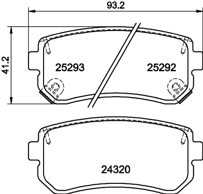 DON Bremseklodser pcp1027 for HYUNDAI KIA KIA (DYK) CHANGAN HYUNDAI (BEIJING)