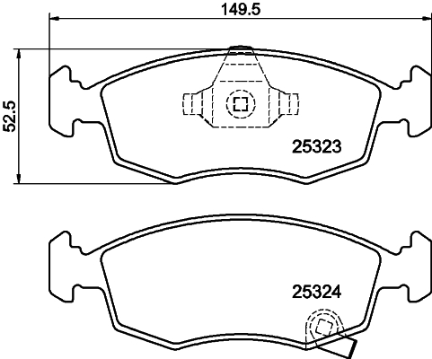 DON Bremseklodser pcp1321 for LANCIA FIAT