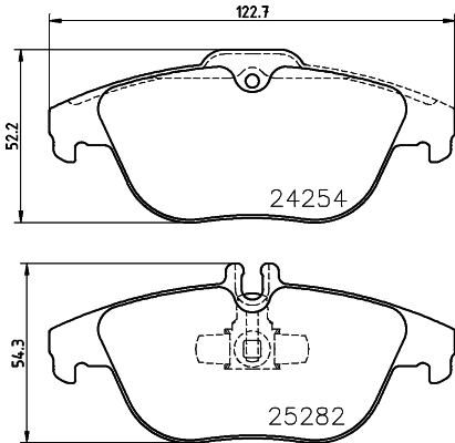 DON Bremseklodser pcp1459 for MERCEDES-BENZ