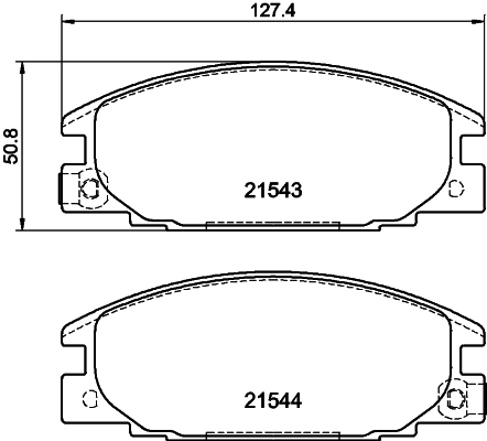 HELLA Bremseklodser 8db355016341 for HOLDEN OPEL ISUZU