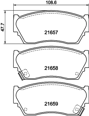 DON Bremseklodser pcp1577 for NISSAN MAZDA