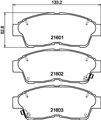DON Bremseklodser pcp1168 for TOYOTA NISSAN