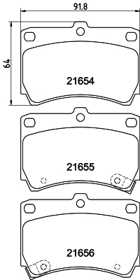 DON Bremseklodser pcp1253 for MAZDA MITSUBISHI NISSAN KIA