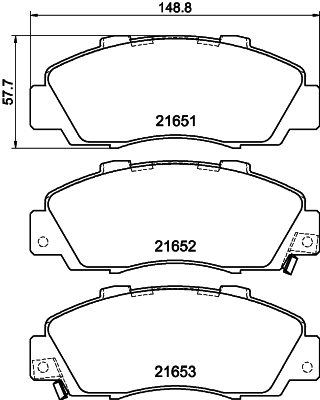 DON Bremseklodser pcp1211 for ISUZU HONDA ROVER ACURA NISSAN