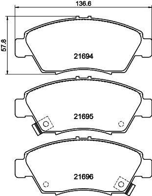 DON Bremseklodser pcp1308 for ISUZU HONDA NISSAN BYD ACURA