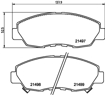 DON Bremseklodser pcp1854 for HONDA ACURA NISSAN