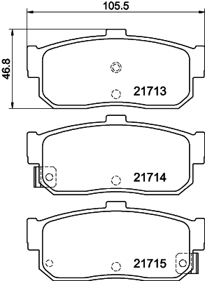 DON Bremseklodser pcp1323 for NISSAN INFINITI