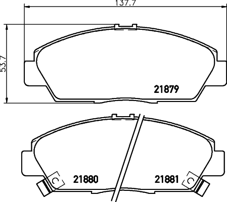 DON Bremseklodser pcp1867 for HONDA ROVER NISSAN