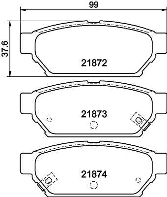 DON Bremseklodser pcp1468 for MITSUBISHI NISSAN