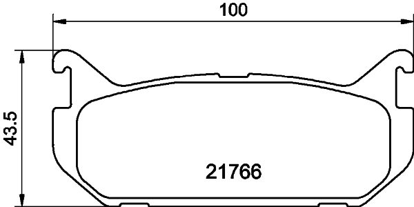 HELLA Bremseklodser 8db355016711 for FORD USA MAZDA MITSUBISHI INFINITI