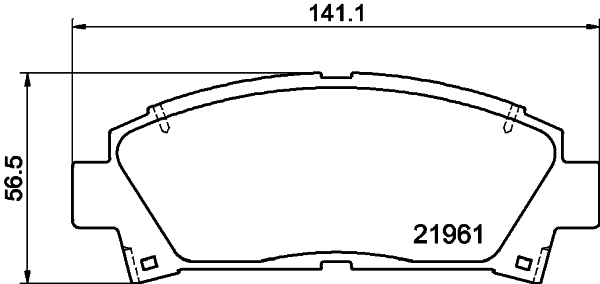 DON Bremseklodser pcp1433 for TOYOTA