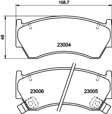 DON Bremseklodser pcp1544 for NISSAN MAZDA