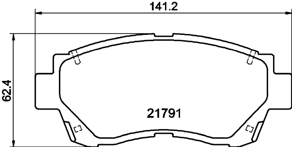 DON Bremseklodser pcp1862 for LEXUS NISSAN TOYOTA