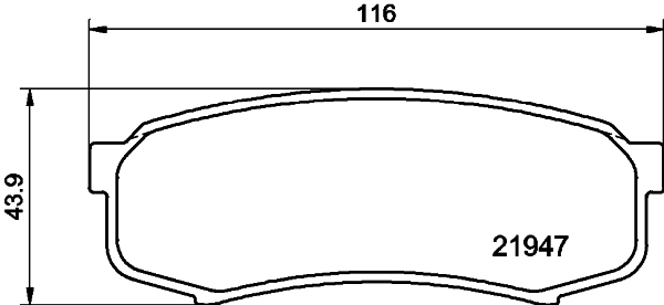 DON Bremseklodser pcp1080 for NISSAN TOYOTA MITSUBISHI