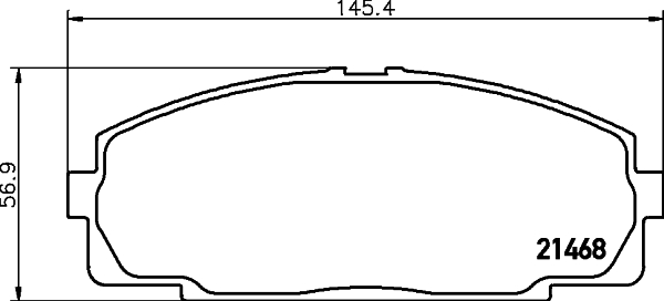 HELLA Bremseklodser 8db355016921 for INFINITI TOYOTA