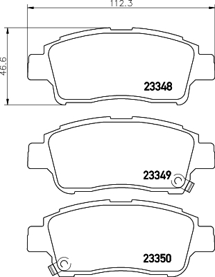 DON Bremseklodser pcp1259 for TOYOTA LIFAN