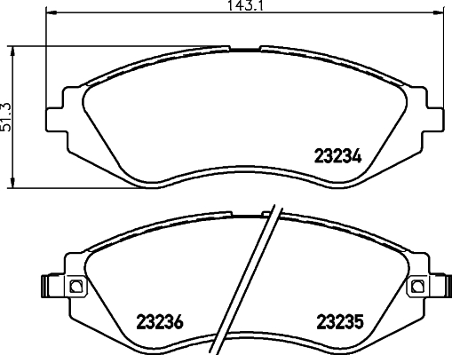 DON Bremseklodser pcp1049 for BUICK (SGM) CHEVROLET DAEWOO SUZUKI