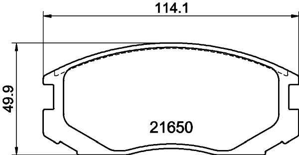 DON Bremseklodser pcp1257 for MITSUBISHI PROTON DAIHATSU PERODUA NISSAN TOYOTA