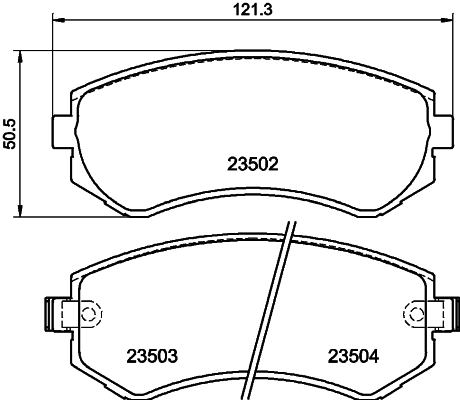 DON Bremseklodser pcp1414 for NISSAN