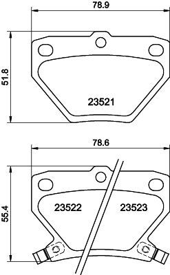 DON Bremseklodser pcp1225 for PONTIAC TOYOTA