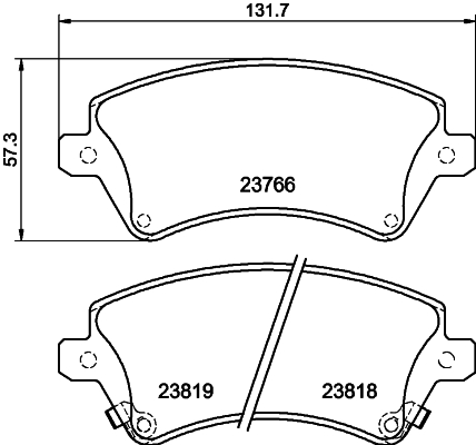 DON Bremseklodser pcp1082 for TOYOTA