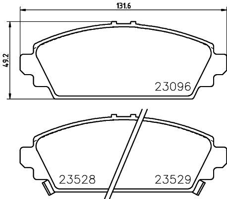 DON Bremseklodser pcp1917 for HONDA