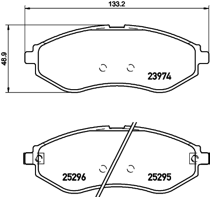 DON Bremseklodser pcp1455 for CHEVROLET DAEWOO PROTON