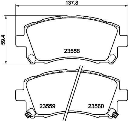 DON Bremseklodser pcp1435 for SUBARU NISSAN MITSUBISHI