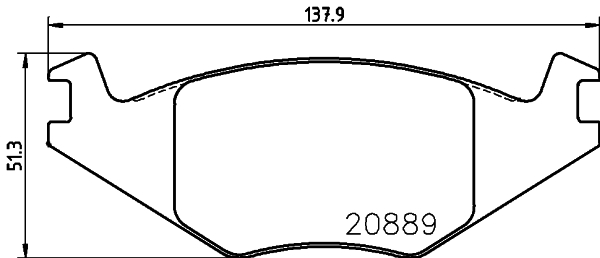 DON Bremseklodser pcp1310 for AUDI SEAT VW