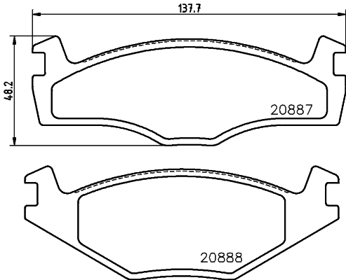 DON Bremseklodser pcp1132 for SEAT AUDI VW VW (SVW) VW (FAW) NISSAN
