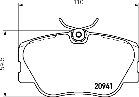 DON Bremseklodser pcp1165 for MERCEDES-BENZ