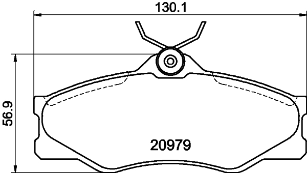 DON Bremseklodser pcp1673 for SEAT SKODA