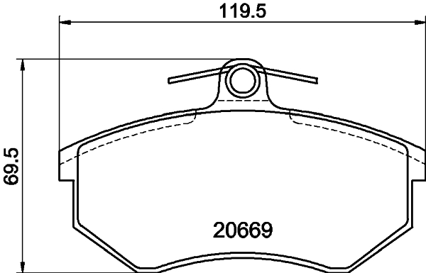 DON Bremseklodser pcp1136 for VW GEELY SKODA AUDI
