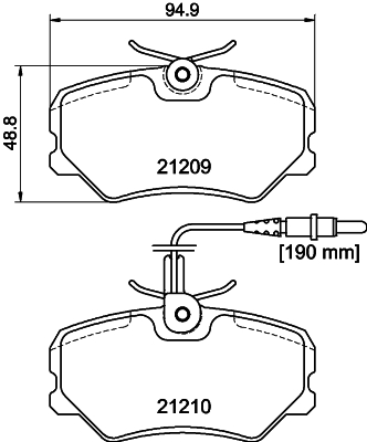DON Bremseklodser pcp1539 for CITROËN PEUGEOT