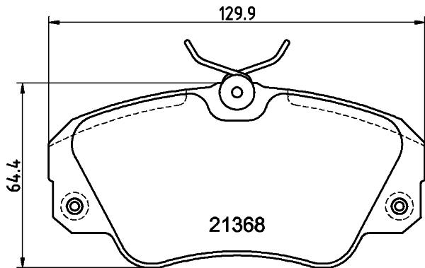 DON Bremseklodser pcp1275 for OPEL VAUXHALL