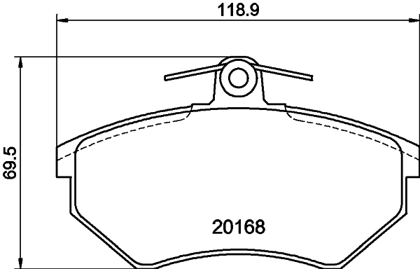 DON Bremseklodser pcp1145 for EAGLE VW SEAT SKODA CHERY