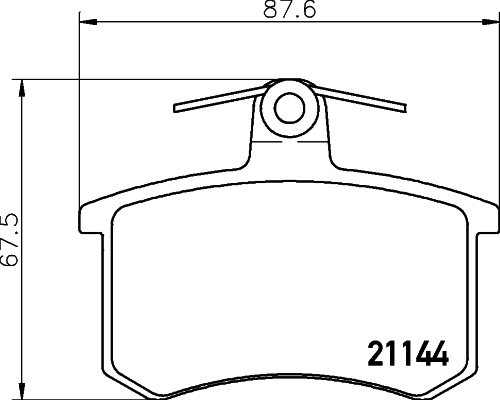 DON Bremseklodser pcp1117 for LANCIA FIAT ALFA ROMEO SKODA SEAT AUDI VW